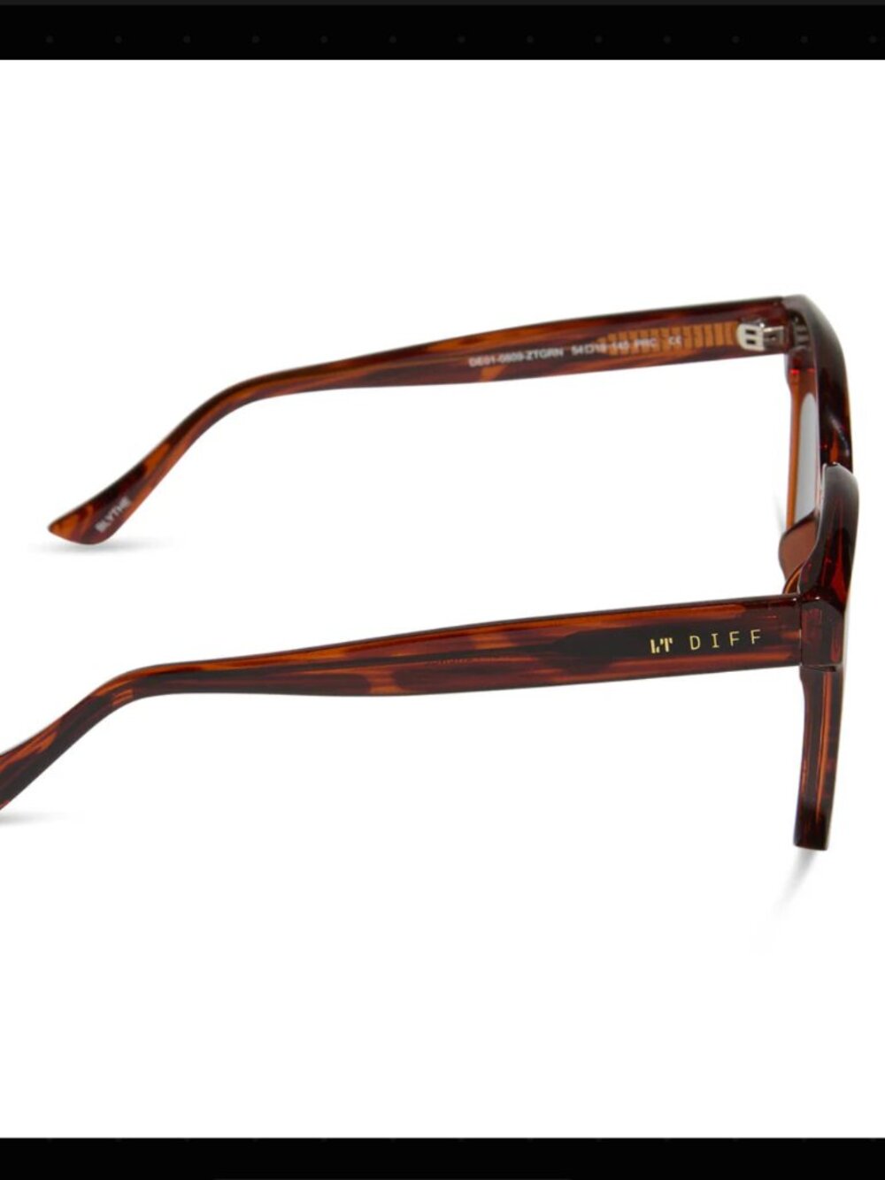 Diff Eyewear - Blythe Sunglasses - Mahogany Tortoise - Picture 4 of 4